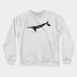 Floral Whale Crewneck Sweatshirt